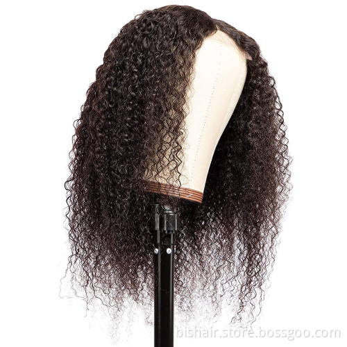 BIS Wholesale Jerry Curl Bob Wig Vendor 100% Brazilian Hair Wig 150% Density 4*4 Closure Front Lace Short Bob Wig For Female